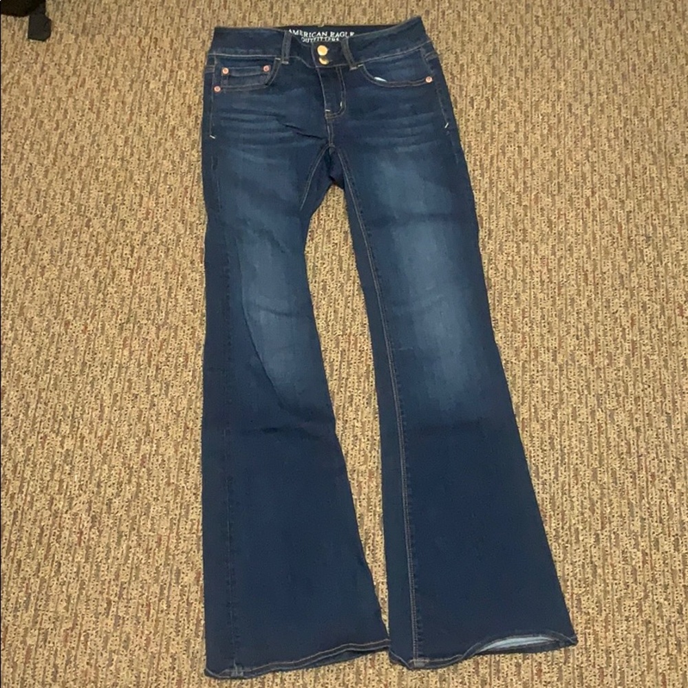 American eagle artist flare jeans.